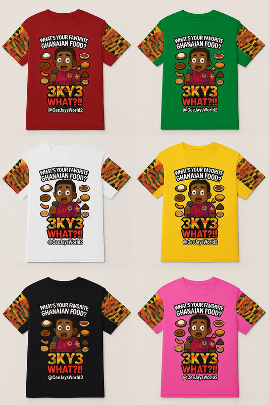 Kente Heritage Short Sleeve T-Shirt – CeejaysWorld2 Collection